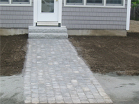 Walkway leading to a house